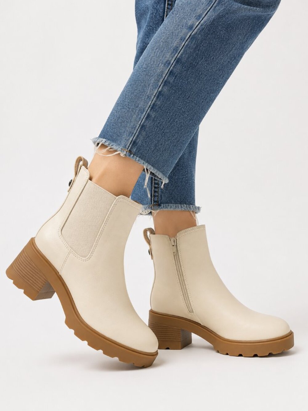 Zodiac Teresa-Chels Women's Birch Chelsea Ankle Boots Synthetic US 10 M NIB
